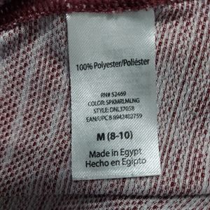 Med 8-10, Danskin Now tank, maroon/white